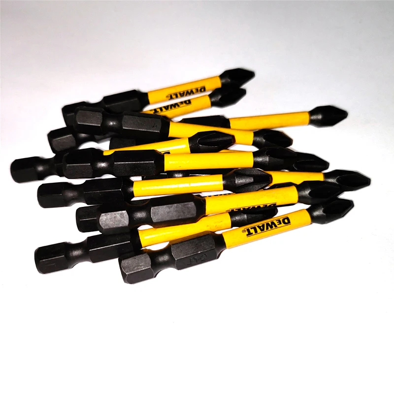 DEWALT PH2 57MM 5PCS Impact Type Bits HSS Cross Screwdriver Head Electric Drill Drive Carpenter Drilling Power Tool Accessories
