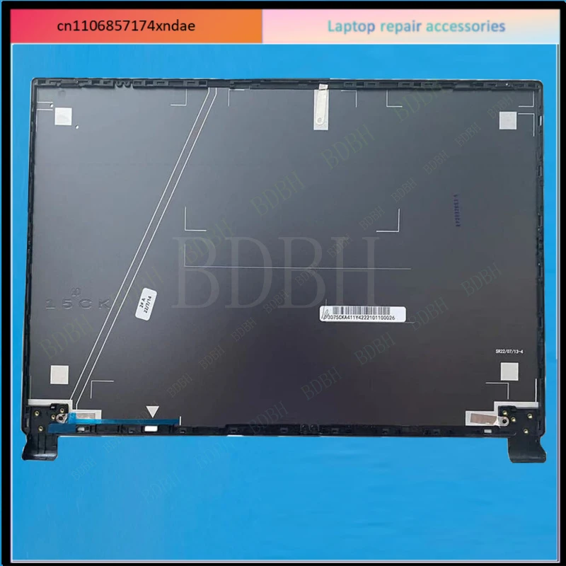 For  MSI Delta 15 A5EFK MS-15CK 15.6in Top LCD Back Cover + Hinges  Blue
