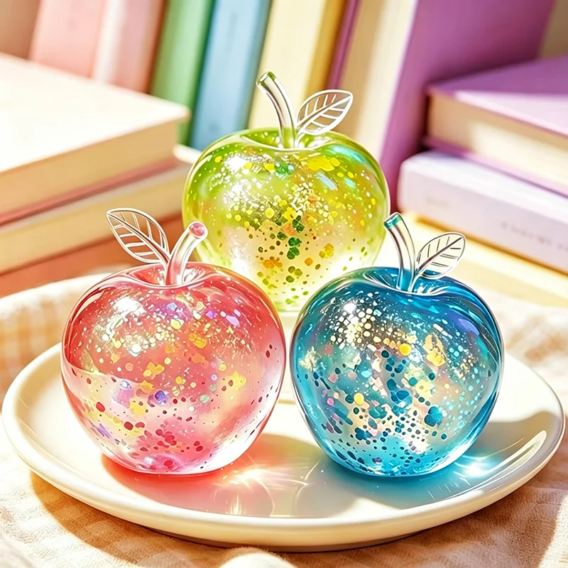 1-3pcs Squishy Apple Stress Ball Soft Fidget Sensory Toy For ADHD Autism Slow Rebound Squeeze Toy For Adults Christmas Gift