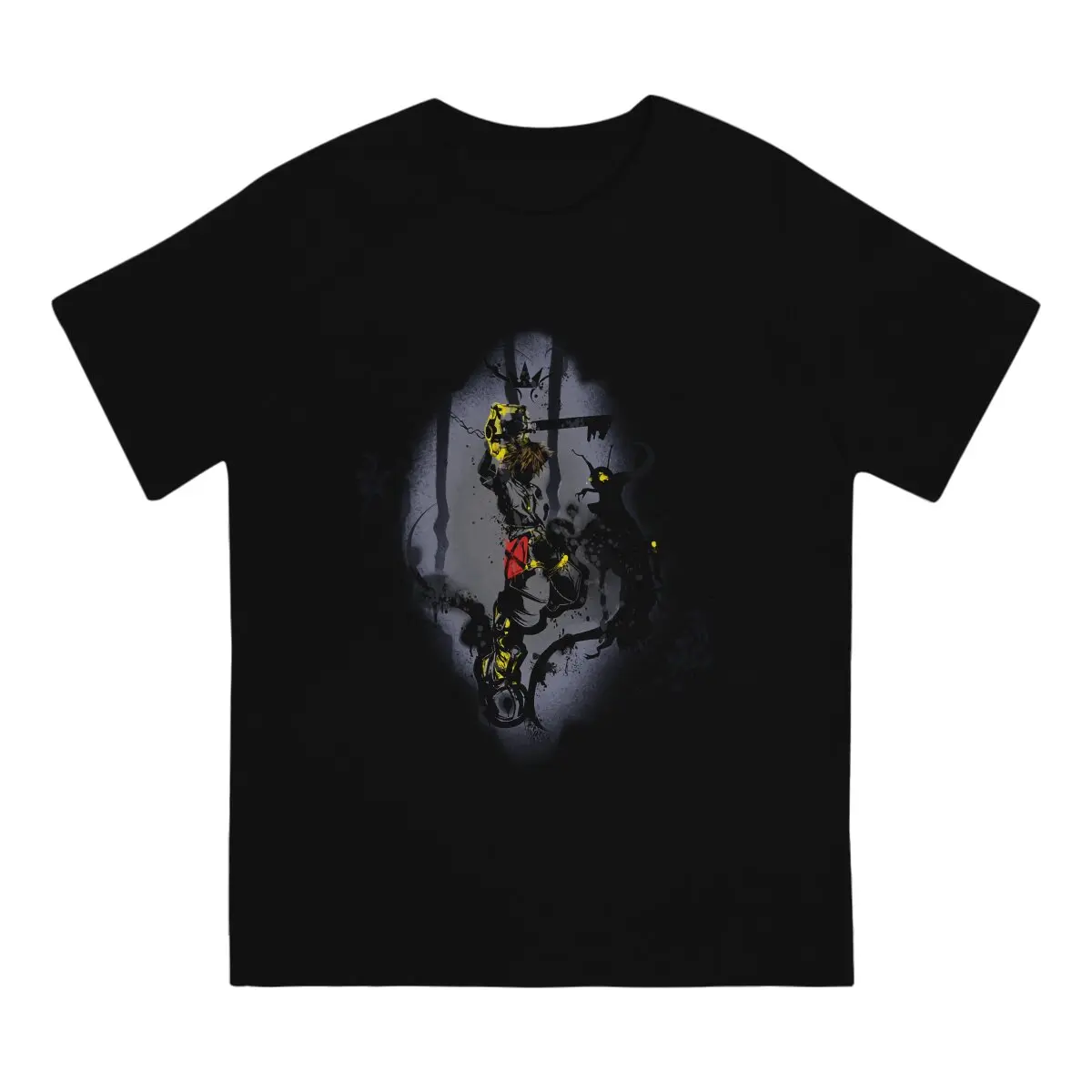 Simple and Clean Classic  Men's T Shirt Kingdom Hearts Riku Game Novelty Tees Short Sleeve Round Neck T-Shirts Cotton Unique