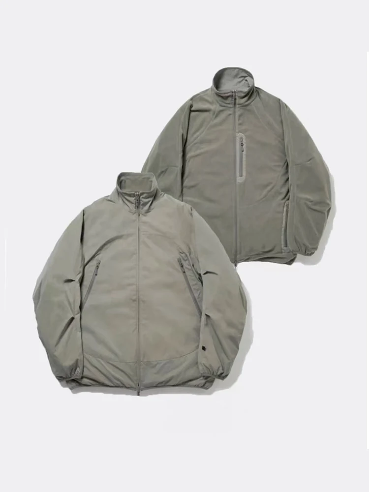 

Повседневная двусторонняя функциональная куртка для активного отдыха DW, весна-осень, свободный крой, для поездок на работу, с воротником-стойкой, для досуга