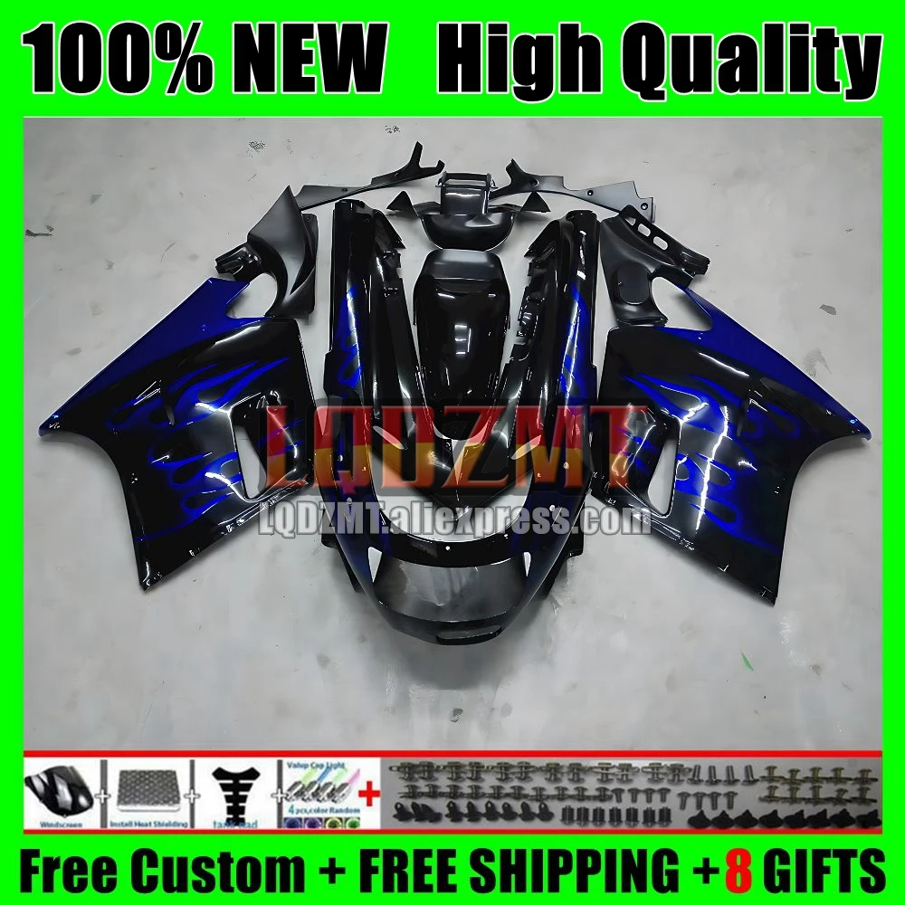 ZZR1100 For KAWASAKI NINJA ZX-11R ZX11R 93 94 95 Blue flames 96 65No.105 ZX11 ZZR 1100 ZX 11R 1997 1998 1999 2000 2001 Fairings