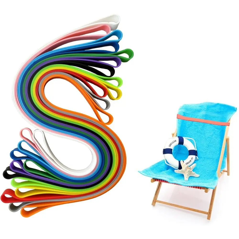 

12-упаковка зажимов для полотенец для стульев, круизные силиконовые ленты для полотенец для круизных стульев, многофункциональные ленты для пляжных полотенец, пляжное полотенце Cl