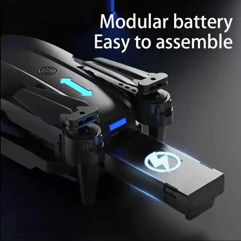 E88 Pro MAX drone offers optional screen remote control / regular remote control / 3PS battery, dual cameras, two batteries, brushless motor, obstacle avoidance function, foldable quadcopter. LED lights. Ideal gift. Suitable for beginners. - Image 4