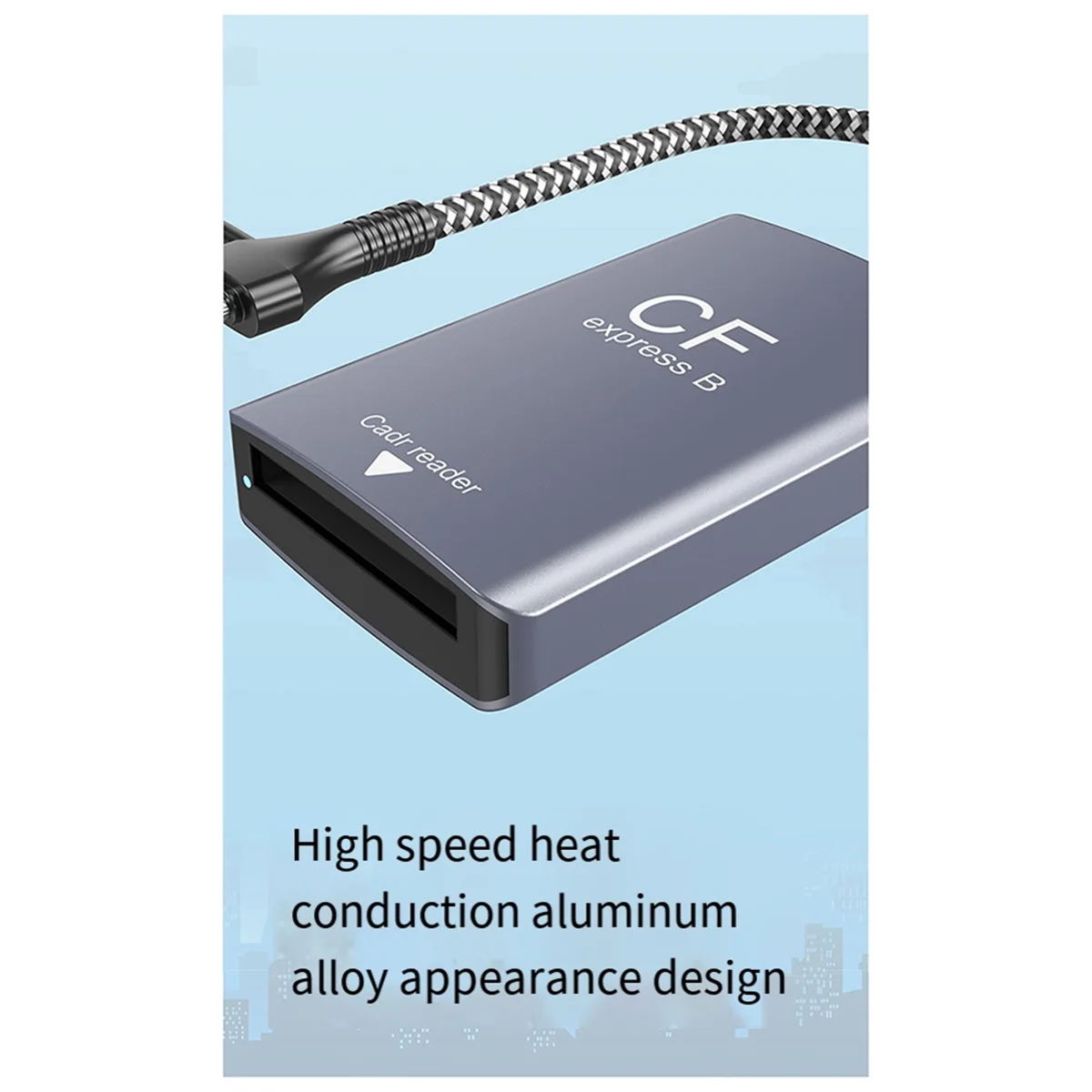 

BFYLW 2 in 1 CF Express Type B SD Card Reader CF Express Card Reader Type B Adapter USB 3.2 10Gbps Portable CF Express Reader