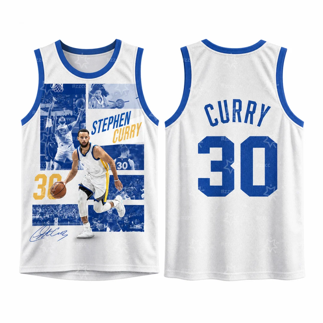 2026 Stephen Curry No. 30 Basketball Jersey Game Training Uniform Summer Sports Men's Sleeveless Shirt Children's Clothing ﻿
