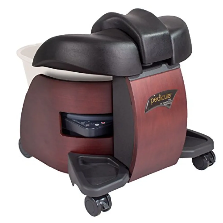

CONTINUUM PediCute Portable Foot Spa - Eco-Friendly Mobile Foot Bath in Silver with Advanced Hydrotherapy Features for Full Siz