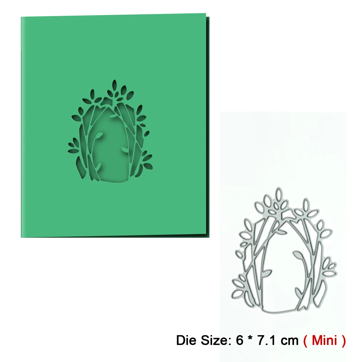 Layered Frame Forest Tree Pattern Metal Cutting Dies Set For DIY 3D Postcard Cover Clipart Congratulation Card Decorating Cutter