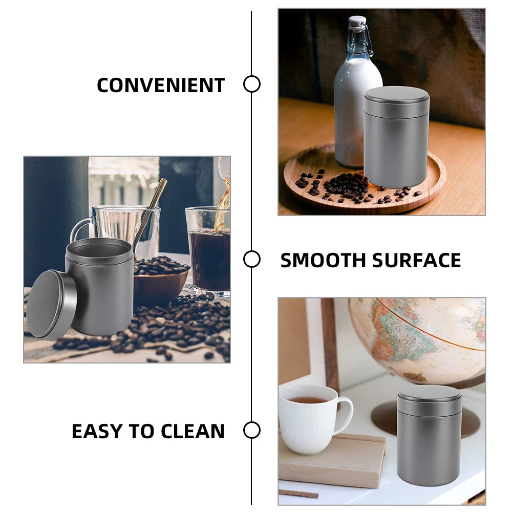 

6Pcs Cylinder Metal Tea Canisters Airtight Tinplate Jars Storage Containers for Loose Tea Canister with Lids Jars with Lids