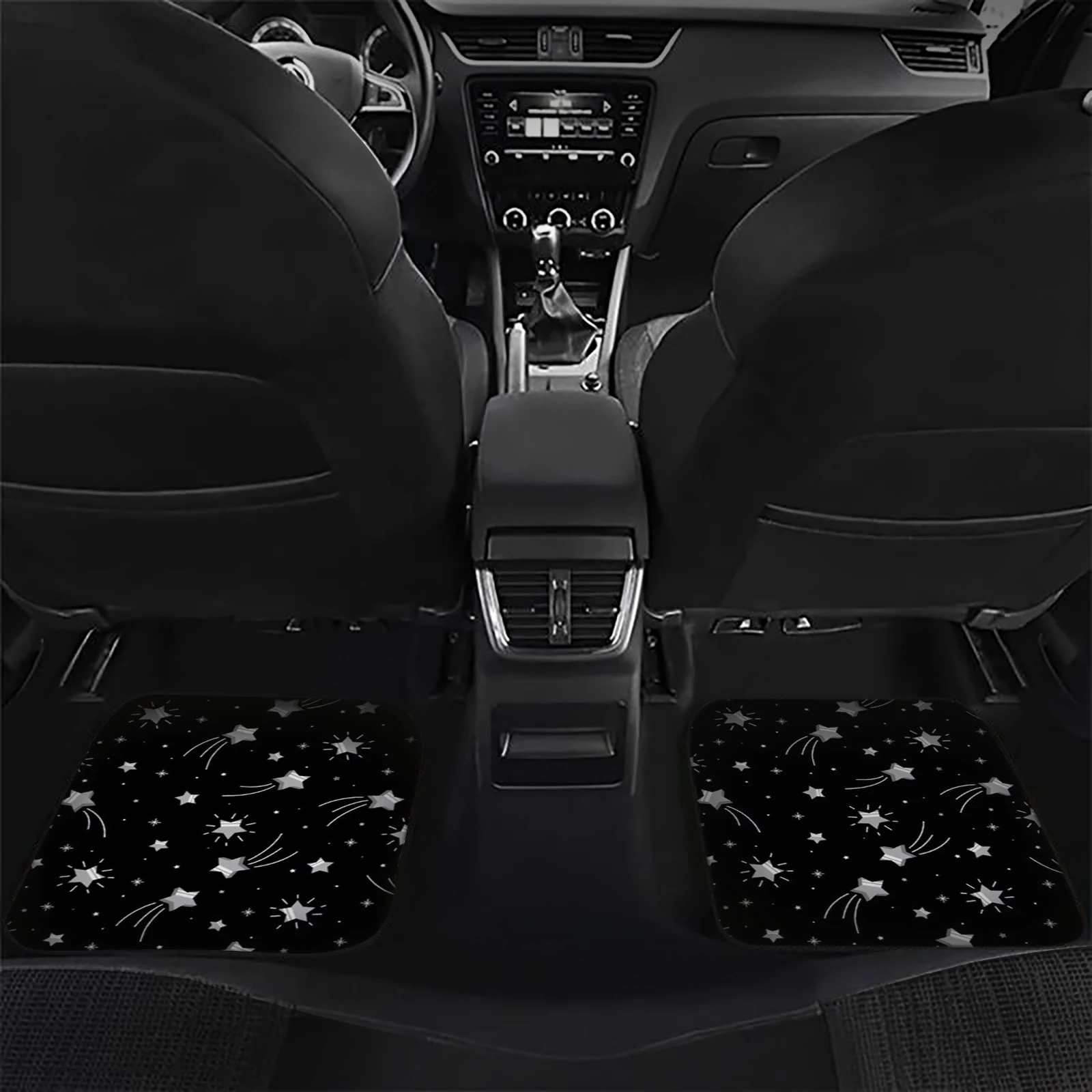 4pcs Car Floor Mats Universal Front Rear Full Set Auto RugsInterior Non-Slip Resistant Protection with Easy-to-Clean Car RugsUn