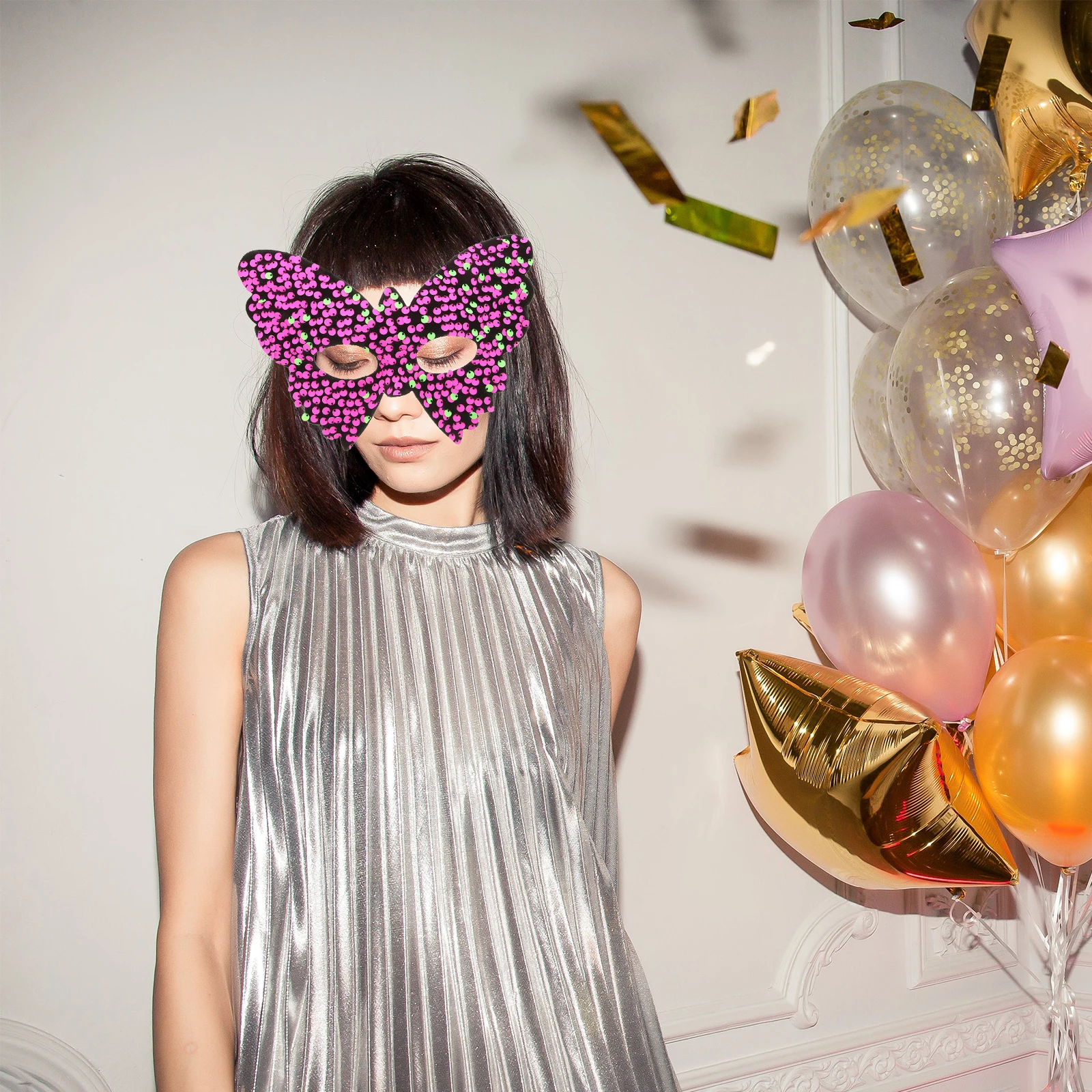 

Butterfly Masquerade Masks Women Party Mask Prop Decorative Halloween Cosplay Christmas Elegant Lightweight Comfortable Elastic