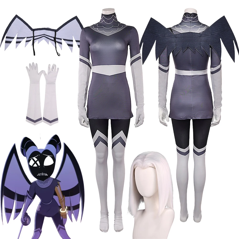 

Vaggie Lute Косплей Фэнтези Боевая Одежда Парик 2025 ТВ Ад Отель Костюм Маскировка Хэллоуин Взрослые Женщины Фантазия Вечерние Наряды