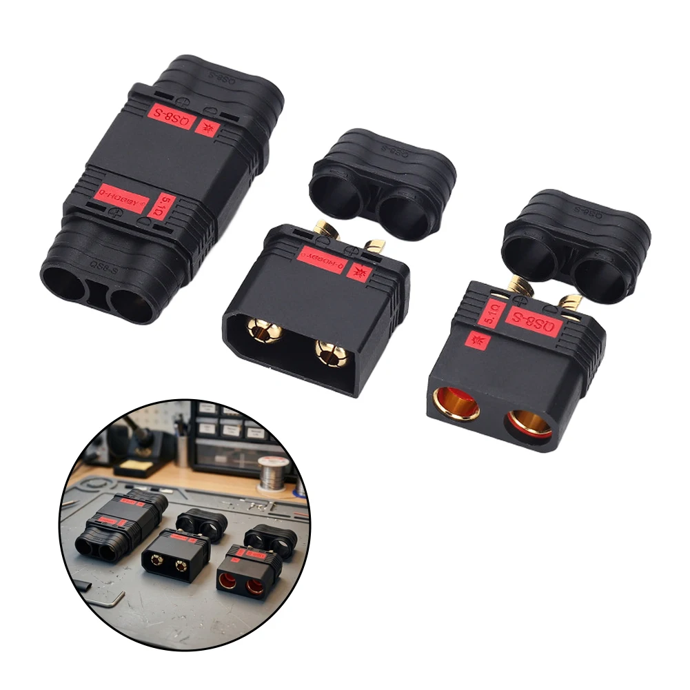 QS8-S Spark For Battery Connector 1 Pair High Temperature Resistant for RC Models Electric and Grid Storage QS8-S