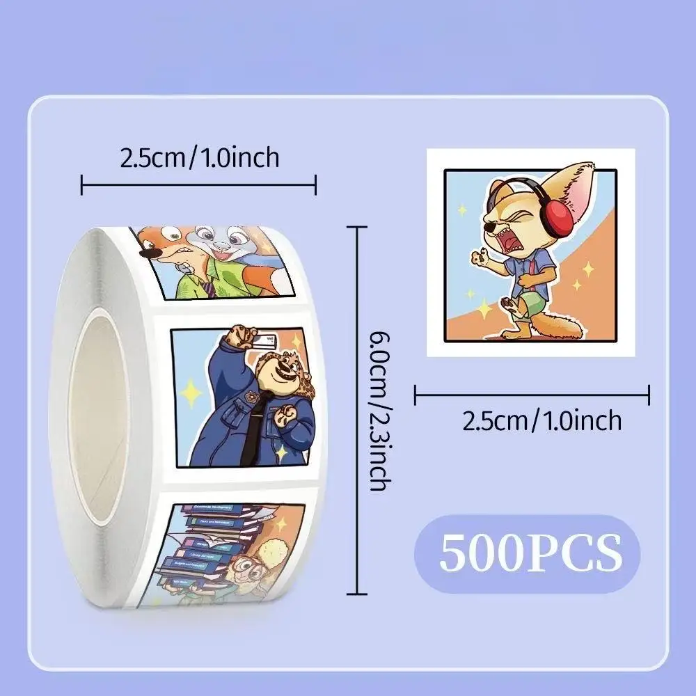 500 pezzi/set adesivi cartoni animati Kawaii cartoni animati creativi periferici adesivi per conti fatti a mano di alta bellezza articoli decorativi
