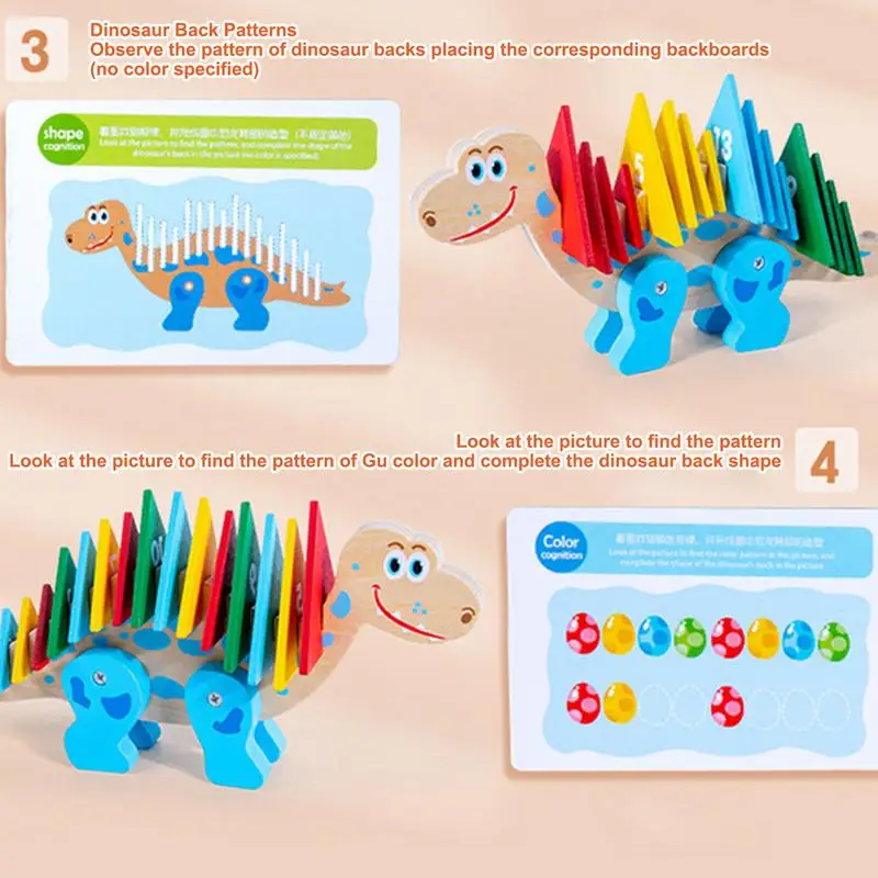 Dinosaur Math Blocks Interactive Educational Cognitive Creative Puzzle Toy Math Preschool Toy Kids Learning Games For Girl Boys