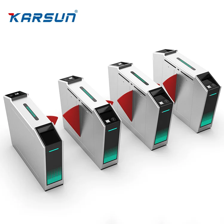 Self-service Ticketing System Waterpark Entrance Flap Barrier Gate QR Code Access Control Ticket Turnstile