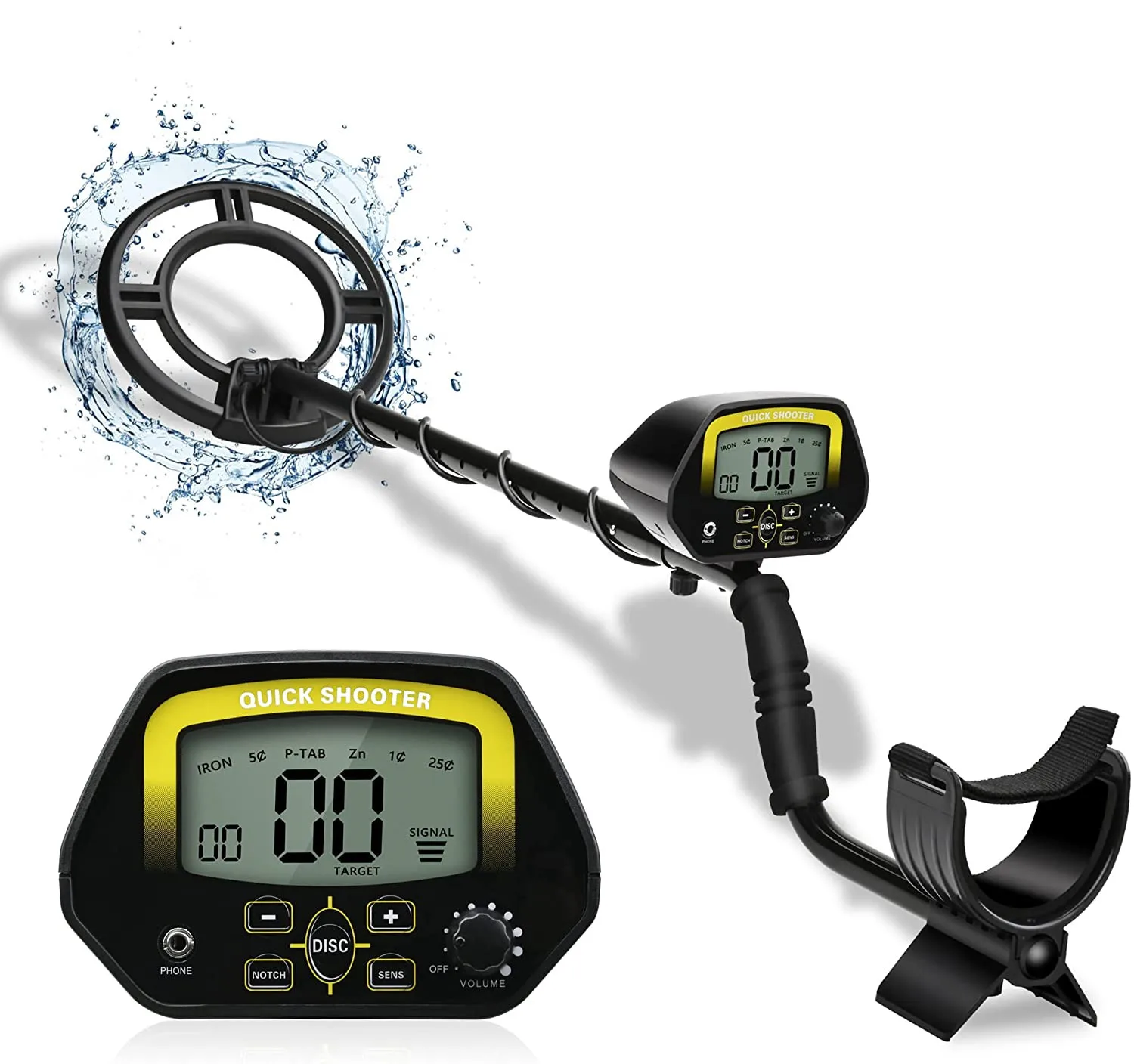 Large LCD Screen Portable Metal Detector High Sensitivity Underground Gold Finder Industrial Detector MD-3030