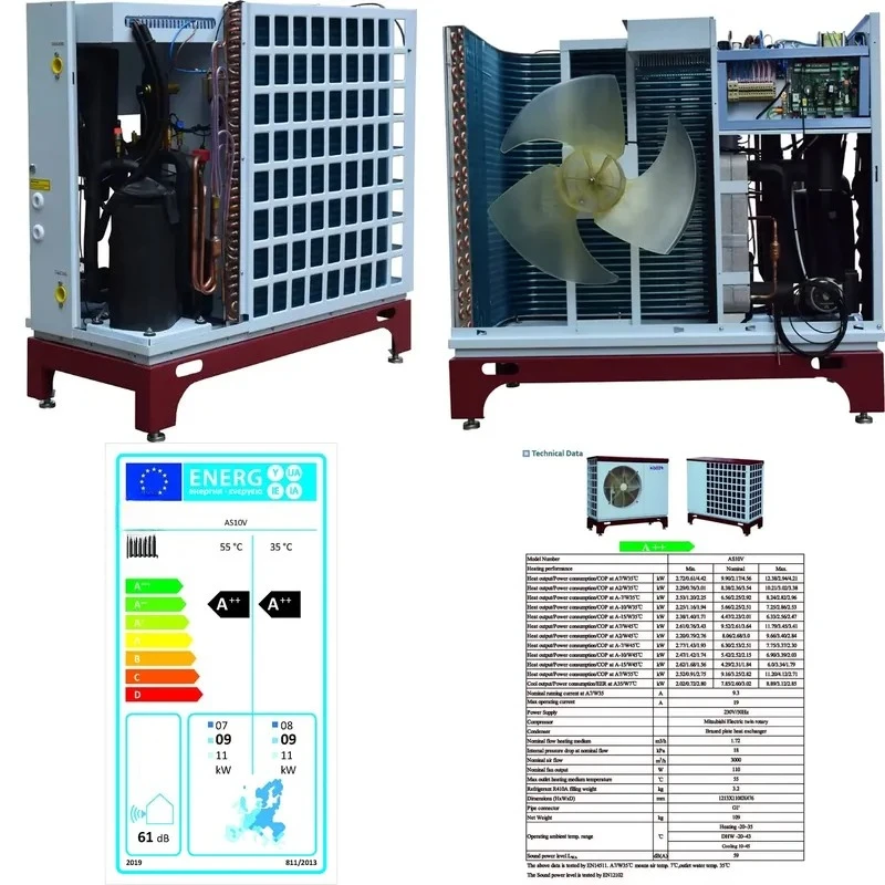AP01 Monobloc High COP Inverter Air to Water Heat Pump for Residential Heating and Cooling