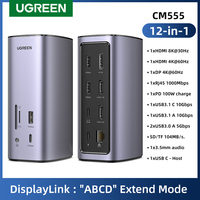 UGREEN Docking Station 12-IN-1 USB C to 8K HDMI DisplayPort \