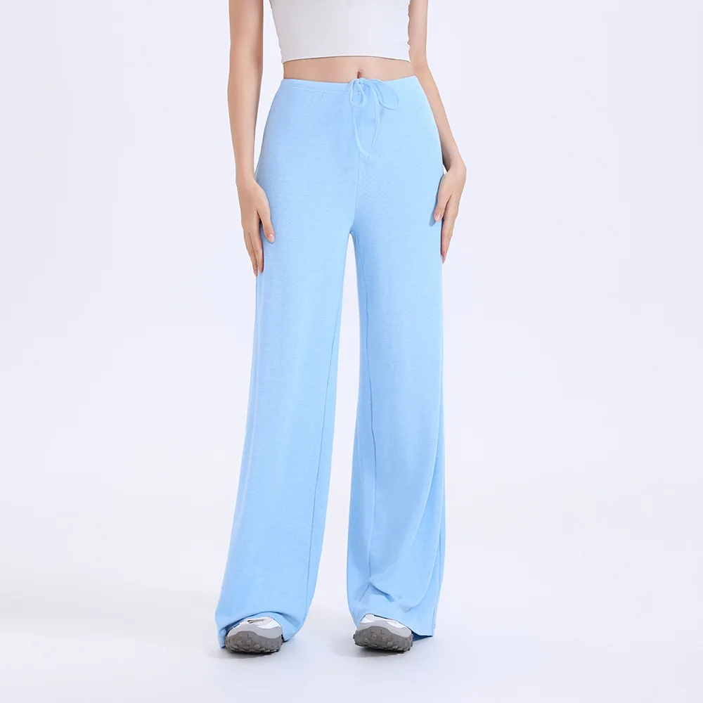Wide Leg Sports Pants Loose Slimming Sagging Outdoor Running Straight Leg Pants Comfortable Fit Active Wear