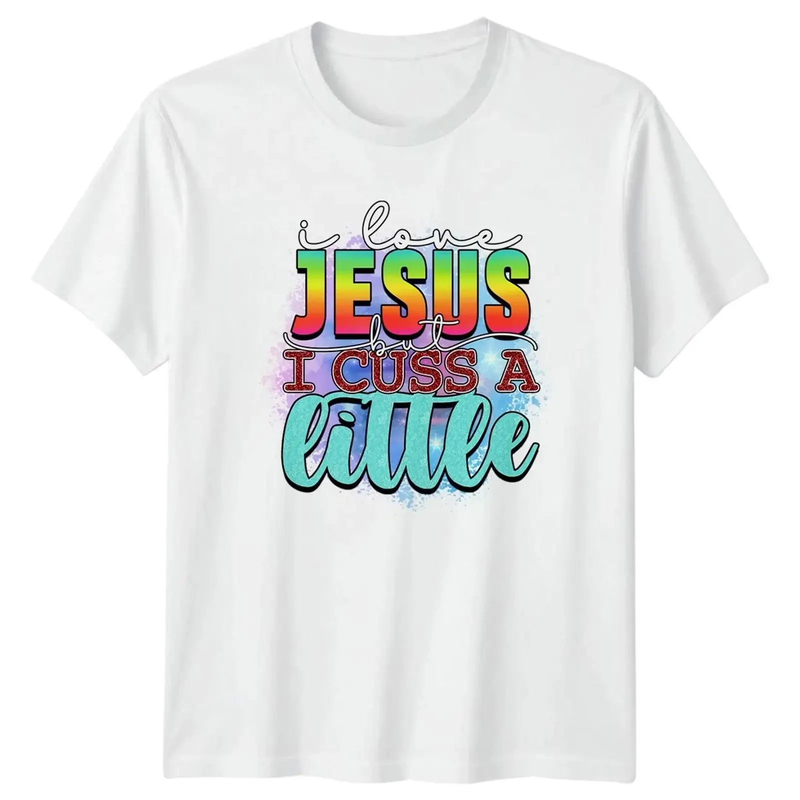 Ich liebe Jesus, aber Damen T-Shirt, humorvoll, christliches Geschenk für Sie, Bild 1 von 4, Vintage, gewaschen, leicht, Unisex, lässig