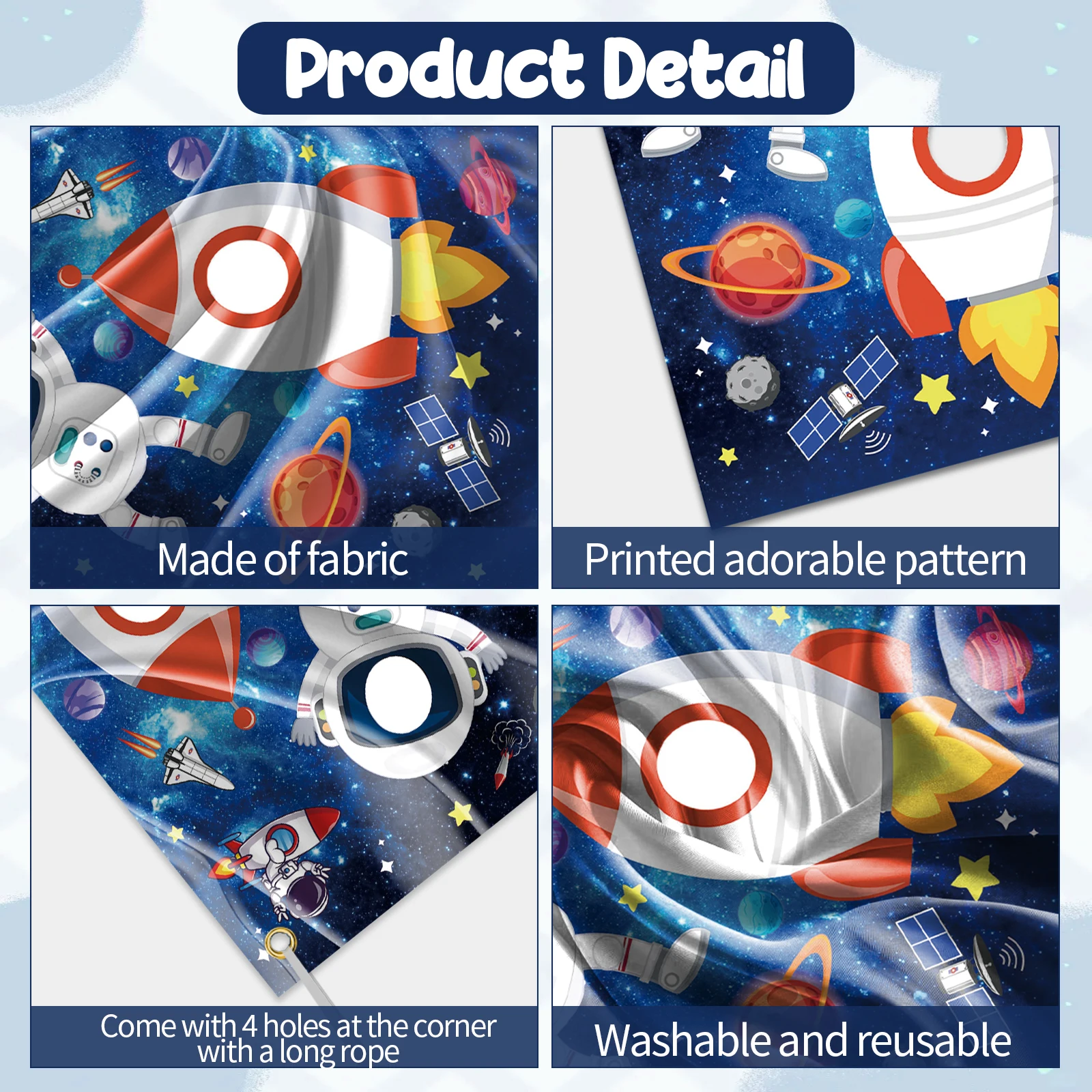 Levendige ruimte astronaut foto banner decoratie - koppels-vriendelijke hilarische gezicht gat prop achtergrond voor ruimte thema, verjaardag,