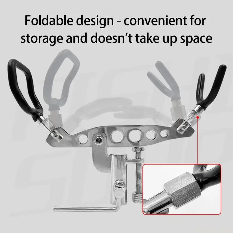 M5TC Portable Ground Insert Bracket Stainless Steel Fishing Poles Support Stand