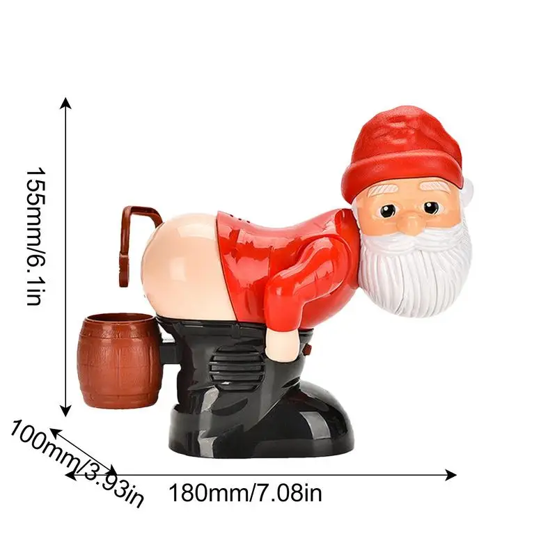 Santa Bubble Blower Naughty Gnomes เครื่องเป่าฟองอัตโนมัติพร้อมไฟแฟลชและเพลงสําหรับของขวัญวันเกิดคริสต์มาสสําหรับเด็ก