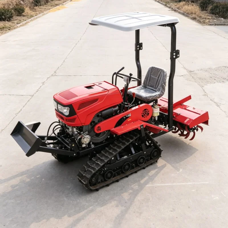 

Customized Upgraded All‑Terrain Crawler Cultivator, 35HP Rotary Tiller, Export‑Oriented Plowing Machinery
