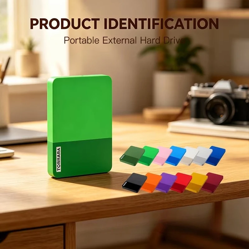 Original T0 Armygreen/Green/Pink Portable External Hard Drive High Speed Storage Disk Compatible with Laptop Desktop MacAndroid