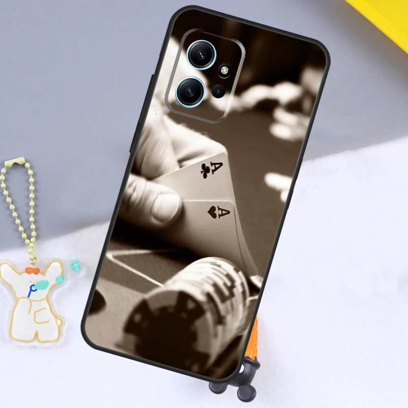 Poker Playing Cards Case For Xiaomi Redmi Note 12 9 10 11 Pro 12S 9S 10S 11S Cover For Redmi 12 13C 12C 9C 10C