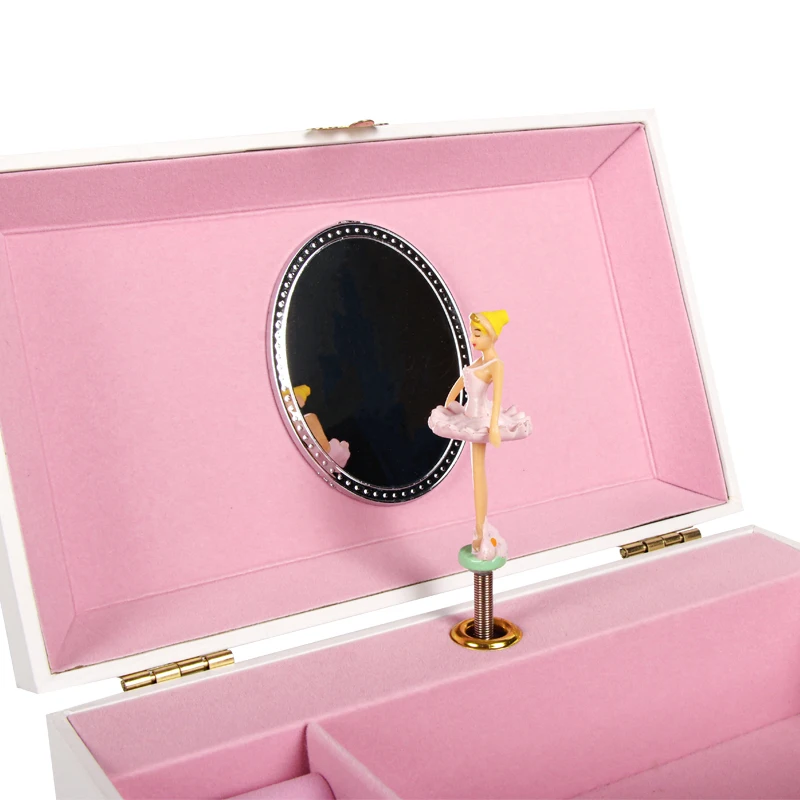 صندوق موسيقى راقصة الباليه الراقص للأطفال من Ever Bright بالجملة صندوق مجوهرات موسيقي