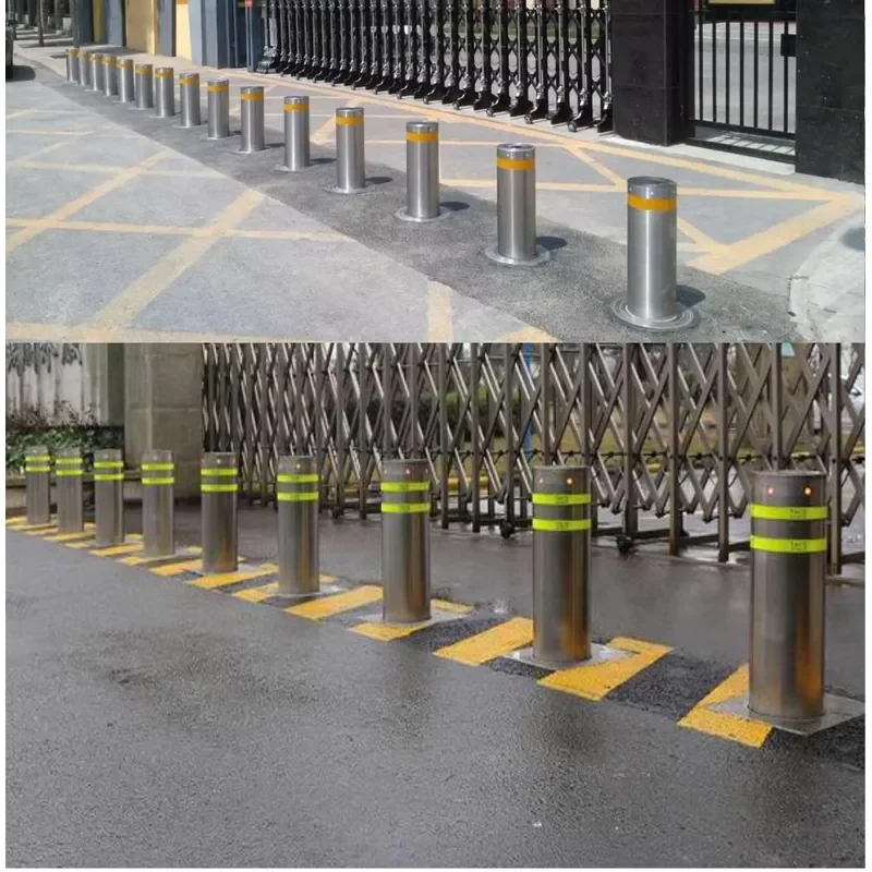 Factory Price Automatic Retractable Bollards for Parking Lot | Anti-crash Rising Bollards Australia Supply