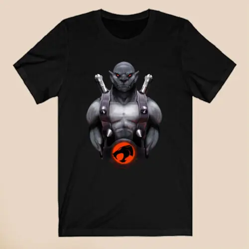 Thundercats Panthro Men's Black T-Shirt Size S-5XL