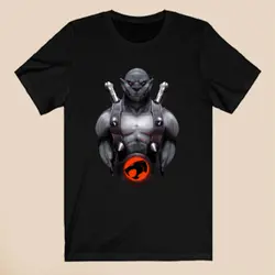 Thundercats Panthro Men's Black T-Shirt Size S-5XL