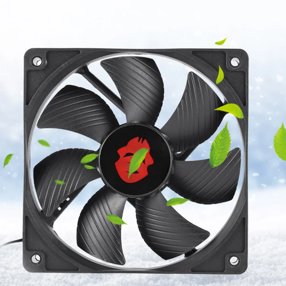 12cm 4 Pin High Speed Desktop Chassis Fan 12V Large Air Volume Computer Cooler PC Desktop Laptop Supplies Accessaries