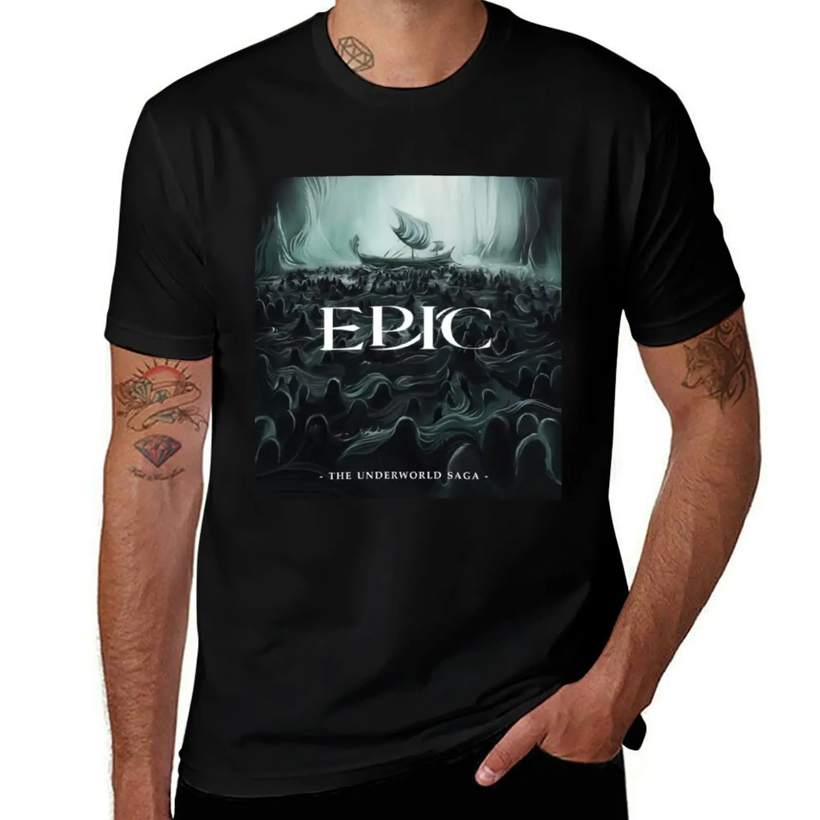 Epic the Musical: The Underworld Saga T-Shirt blue archive graphic t shirts summer tops men t shirts