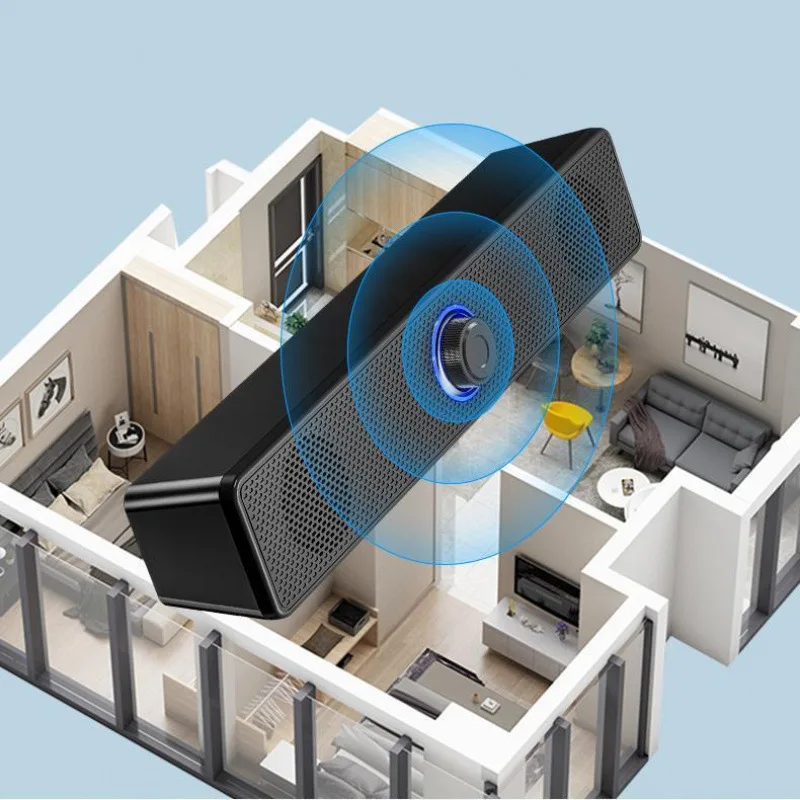 

PC Soundbar Wired and Wireless Bluetooth Speaker USB Powered Soundbar for TV Pc Laptop Gaming Home Theater Surround Audio System