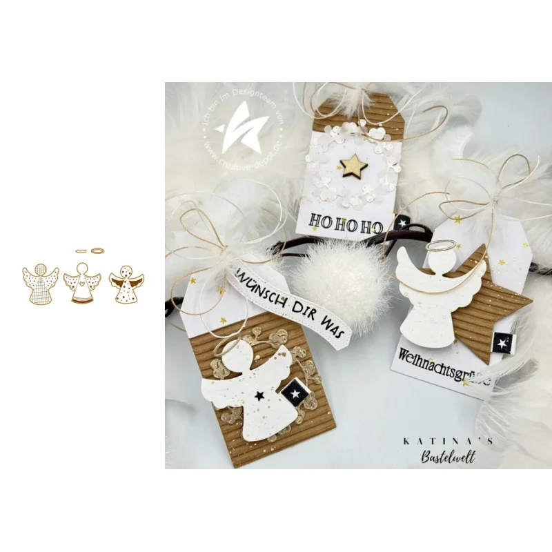Neues Produkt Vorverkauf Weihnachten Eltern-Kind Stanzformen und Stempel DIY Scrapbook Album Dekoration Geprägte Papierkarten