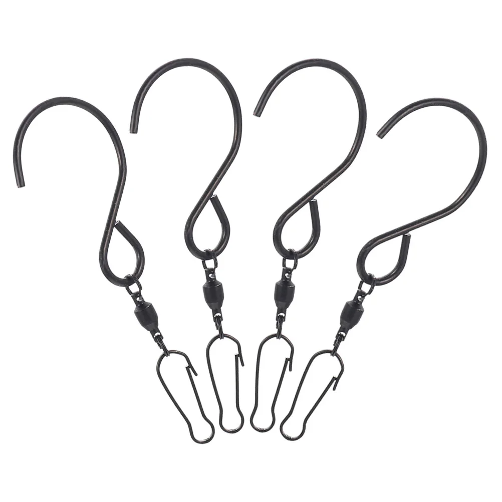 

4PCS StainlessSteel Hooks StrongMaterial RotatingDesign VersatileUsage Reusable BirdFeederHook SwivelHooks