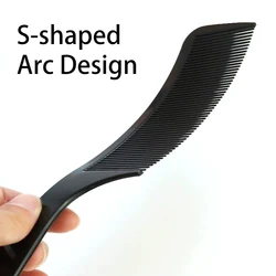 1PC Flat Headed Curved Comb, Professional Men's Hair Cutting Curved Comb,Stylist Hair Comb,Special for real hair wigs