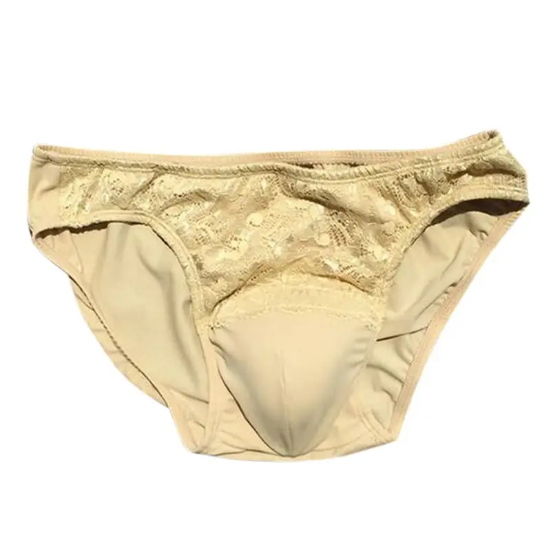 Men Sexy Fake Vagina Panties Cross-dressing Panty Shaping Crotch Protection Fake Pussy Panties Transvestite Clothing