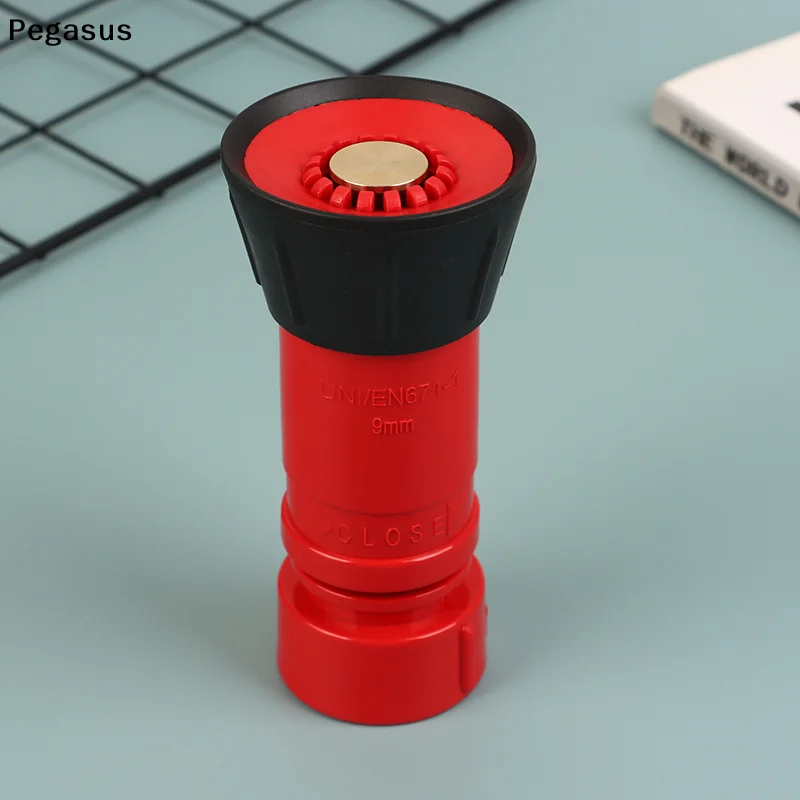 [S]Fire Hose Nozzle 1-1/2Inch Heavy Duty Nozzle High Pressure Pump Sprinkler Outdoor Garden Hose Spray Nozzle Watering Sprinkle