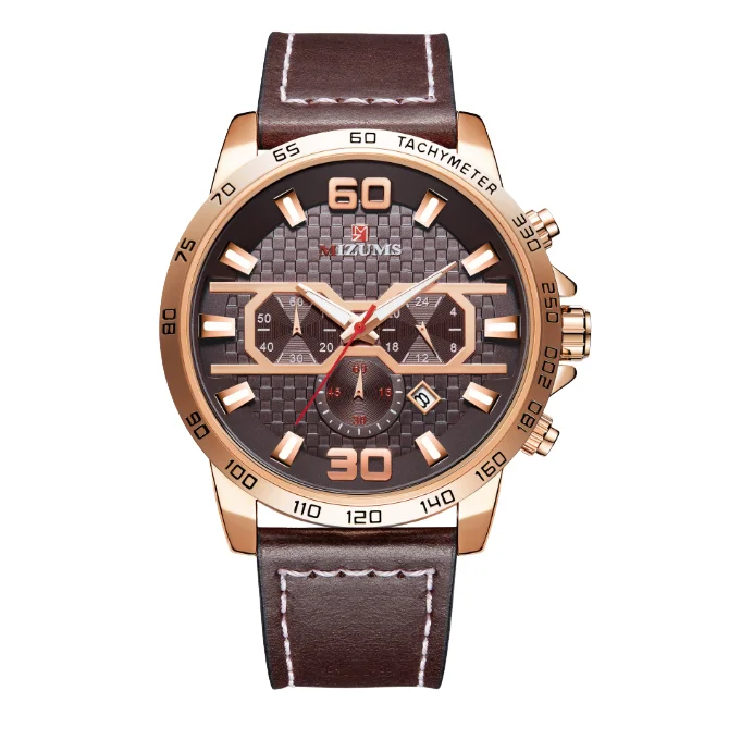 Hot selling 2024 new men's fashion leisure six pin watch calendar men's watch foreign trade watch