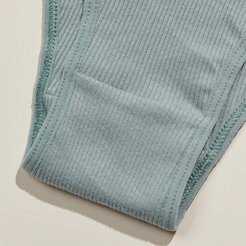 3ks prodyšné pohodlné bavlněné dámské spodní prádlo sexy módní dámské kalhotky bezešvé měkké dámské kalhotky elastické spodní prádlo - náhled 3