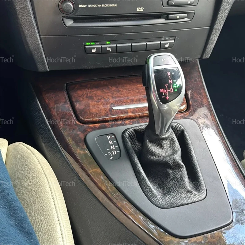 قطع غيار السيارات والعتاد التحول المقبض رافعة عصا لسيارات BMW 3 سلسلة E90 E91 E92 E93 2006-2012 في LED بو الجلود الداخلية اكسسوارات