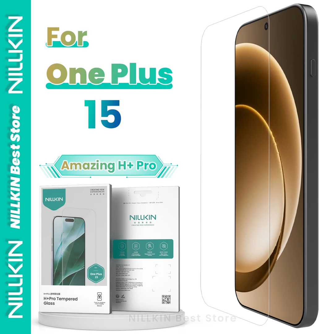 

Nillkin For One Plus 15 Phone Tempered Glass Protective Film Anti-Scratch 9H HD Anti Explosion Screen Film H + Pro Series