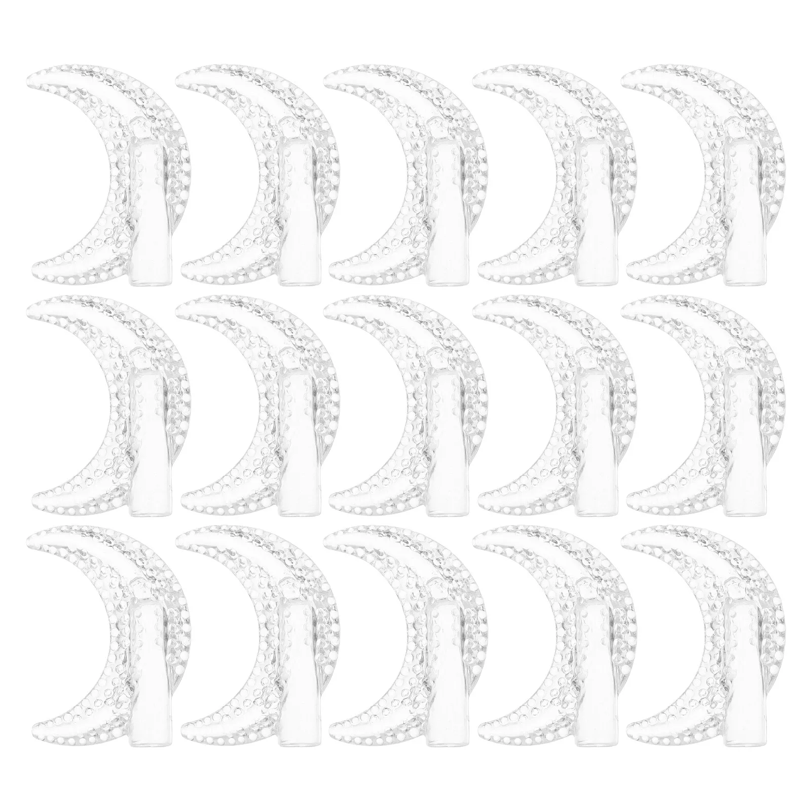 

100Pcs Moon Shaped String Light Bulb Covers Plastic Lamp Shades for Outdoor Indoor Party Wedding Decorative Light String Parts