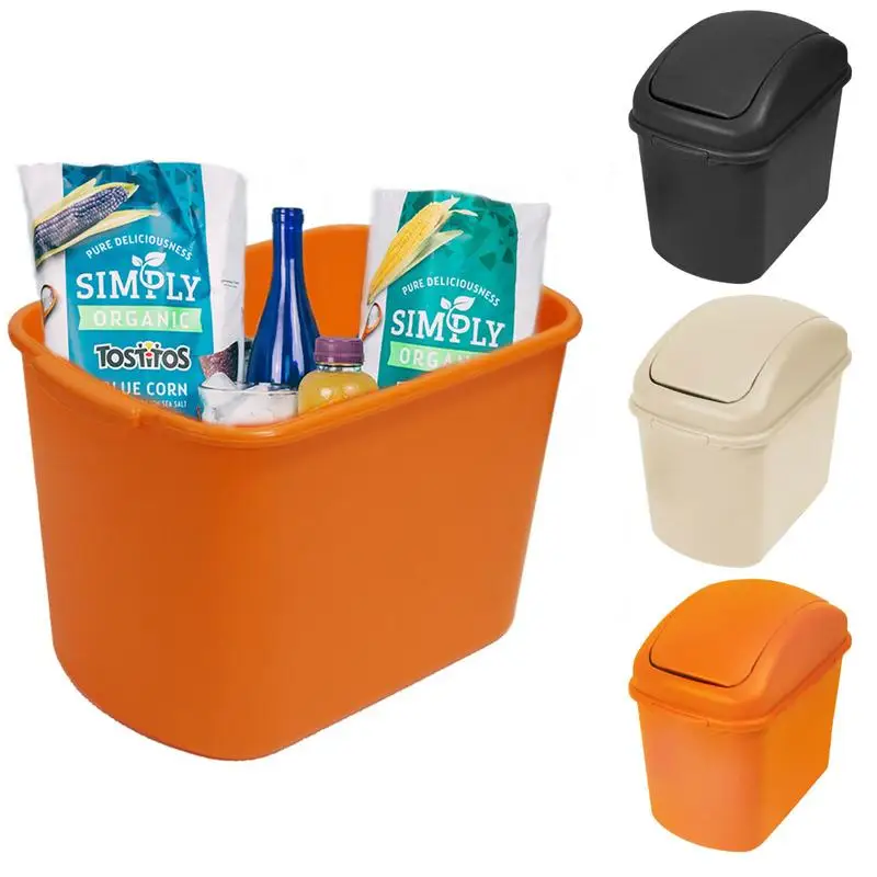 

Car Mini Trash Can autos Trash Can Auto Organizer Storage Box Compact Door Mount Car Trash Holder with Lid Car Interior Accessor