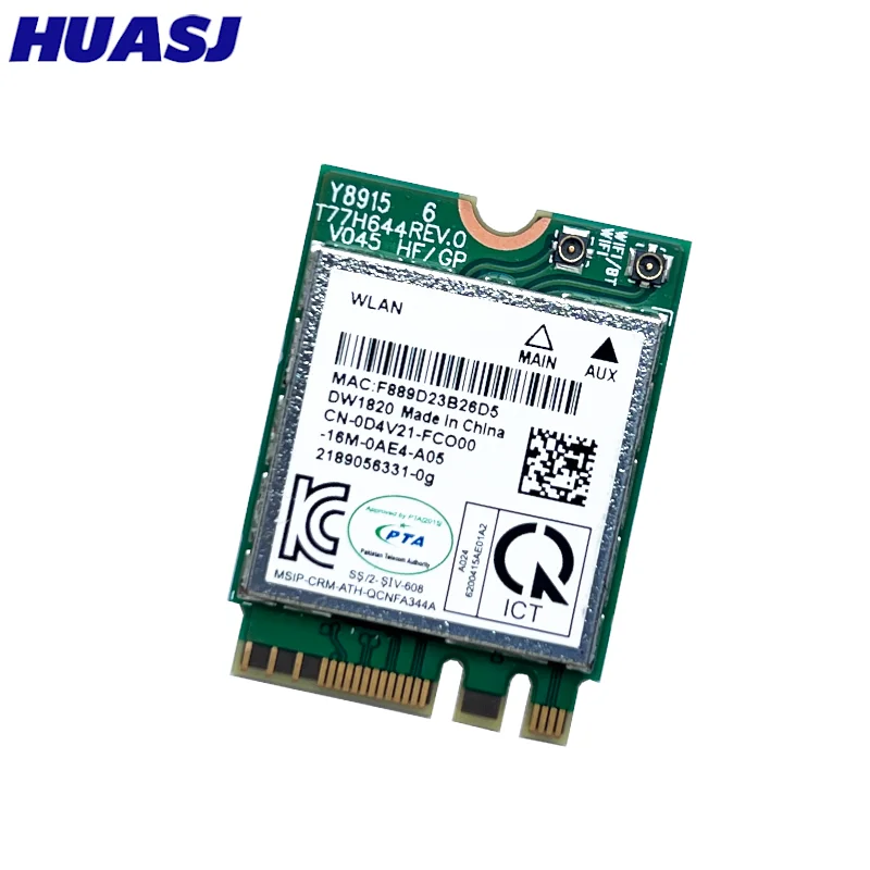 Tarjeta WiFi DW1820 NGFF 802.11ac Doble Banda Bluetooth - imagen 3